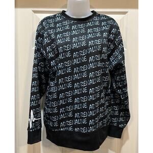 Adrenaline West Coast Stars Long Sleeve Printed Graphic Tee Shirt Black Small